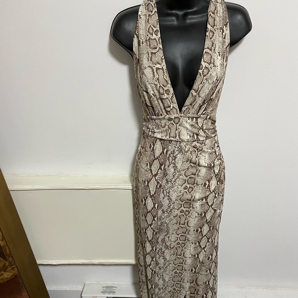 Snakeskin Maxi Dress